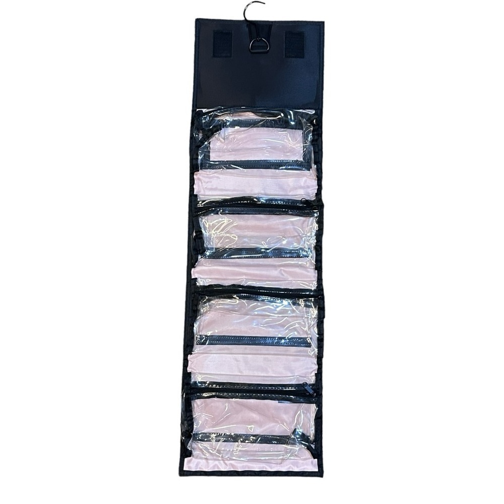 Mary Kay Folding Travel Cosmetics Bag With Removable Clear Pouches